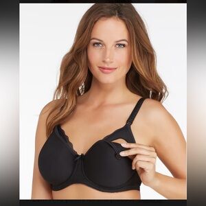 Freya Black Pure Nursing T-Shirt Bra Size 36H UK NWOT‎